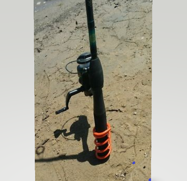 spiral rod holder